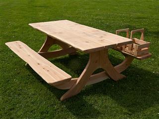 Picnic Garden Table Made Of Wood