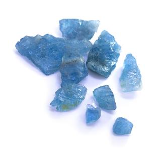 Raw Blue Aquamarine Rocks