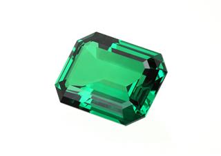 Single Green Emerald Stone