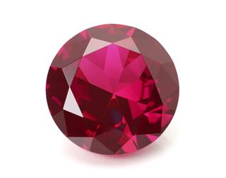 Shiny Red Ruby Gemstone