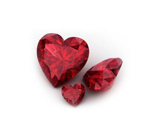 Heart Shaped Ruby Gemstone