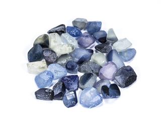 Pile Of Raw Blue Sapphires