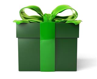 green color Gift box