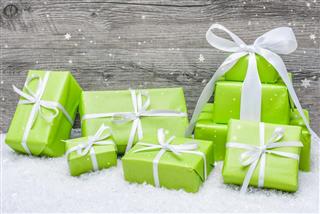 Gift boxes with bow