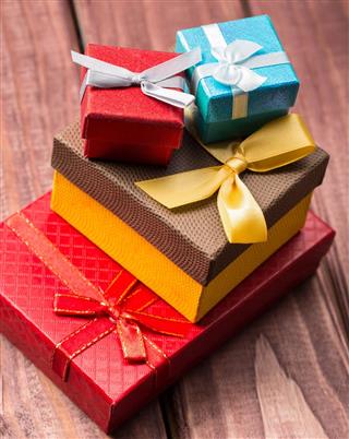 Gift box with gifts