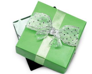 Green color Gift box