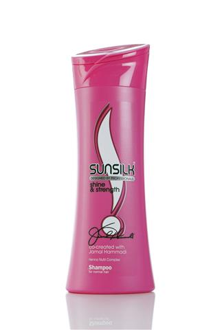 Pink Sunsilk Shampoo Bottle