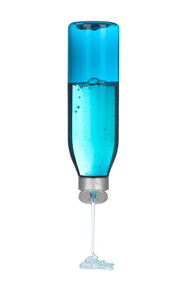 Blue Shampoo Bottle
