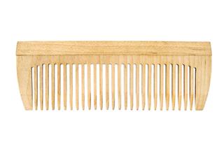 Wooden Comb Isolated On White