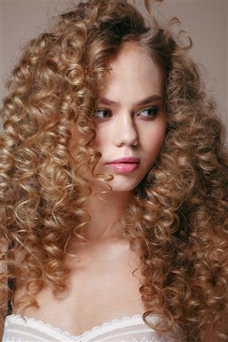 Curly Hair Woman