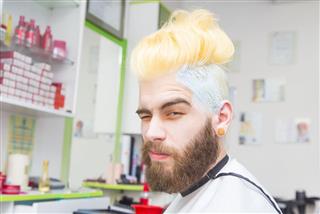 Man With Dyed Hair