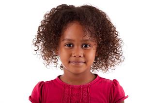 Cute Little African Asian Girl