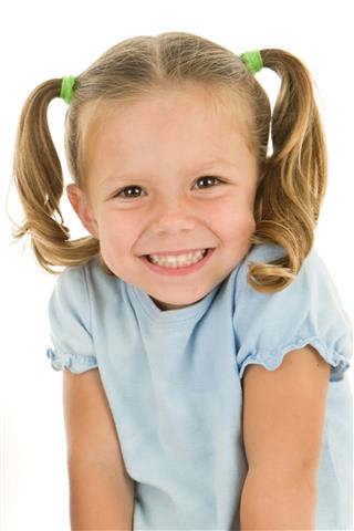 Adorable Young Girls Head Shot