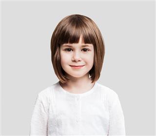 Funny Little Girl Portrait
