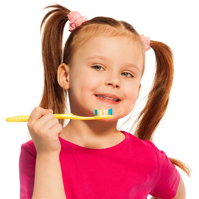 Girl Brushing Teeth