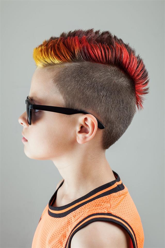 Boy With Colorful Haircut
