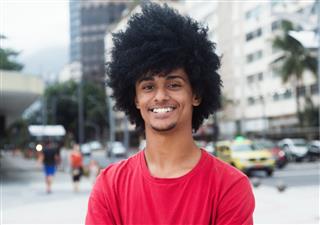 Man With Typical Afro Hair