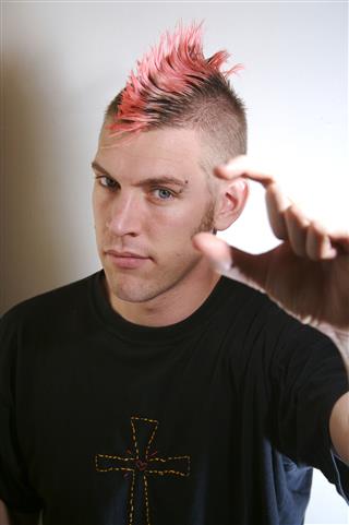 Man With Modern Hairstyle