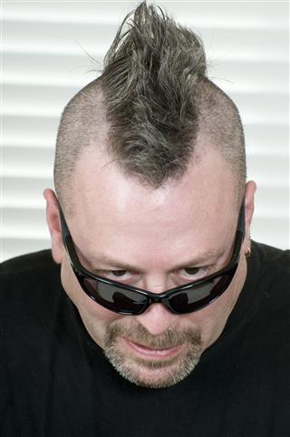 Man With Mohawk Hairstyle