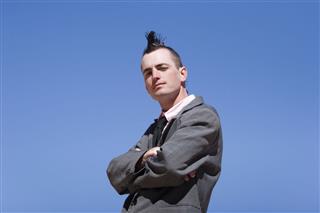 Businessman With Mohawk Haircut