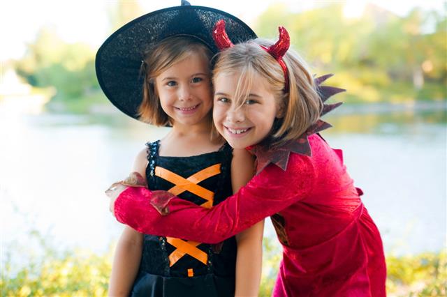 Girls In Halloween Costumes