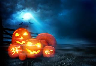 Halloween Evening Background