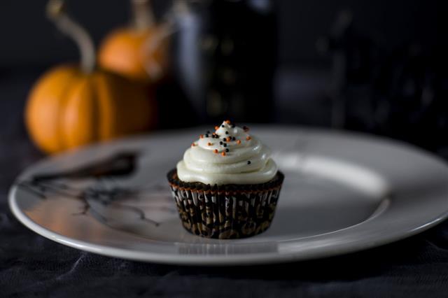 Single Halloween Themed Cupcake