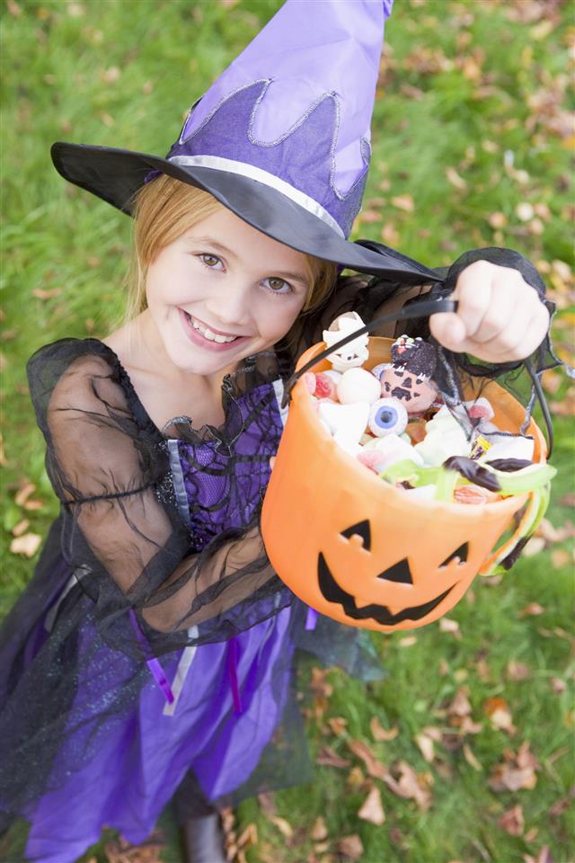 Girl In Halloween Costume