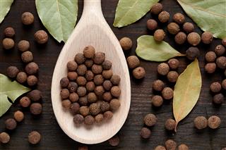 Allspice On A Wooden Spoon