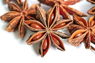 Star Anise On A White Background
