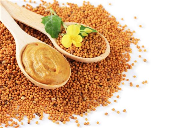 Mustard Seeds With Flower
