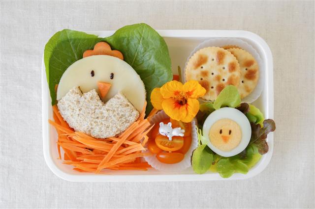 Easter Chick Lunch Box Fun Food