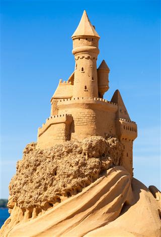 Sculpture Of Sand Castle