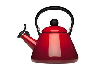 Red Kettle With Black Handle