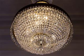 Old Glass Chandelier