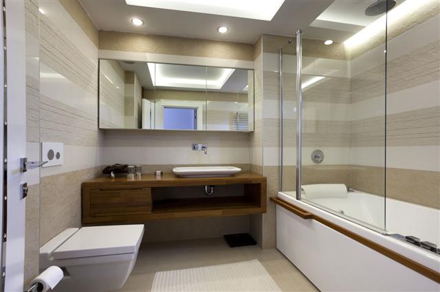 Interior Shot Of Modern Bathroom