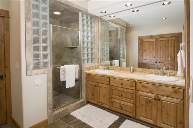 Modern Bathroom With Tile Shower