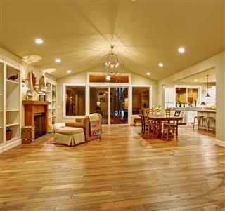 Family Dinning Room And Kitchen