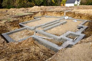 Home Construction Foundation Footings