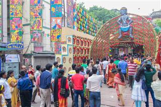 Festival At Kolkata West Bengal India