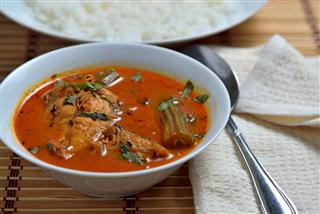 Tamilnadu Trevally Jest Fish Curry With Rice