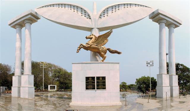 Pegasus Stela At Mgr Memorial Chennai