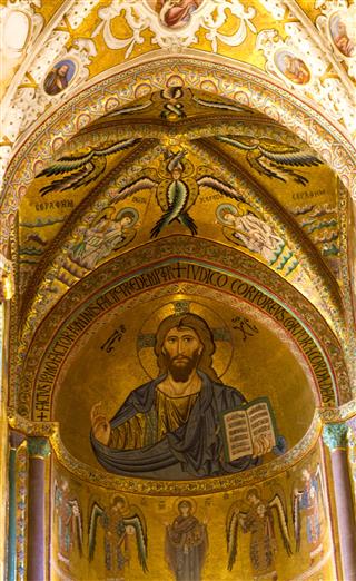 Gold Mosaic Of Christ Pantokrator