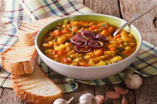 Tuscan Ribollita Thick Soup With Bread