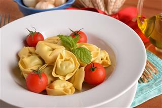Of Tortellini Dish With Tomatoes