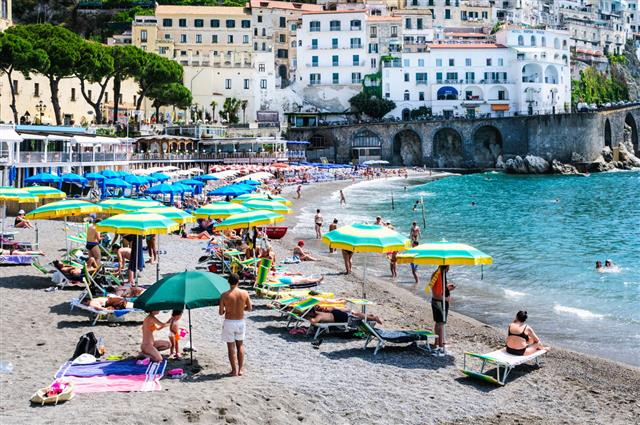 The Beach At Amalfi