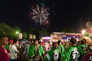 Summer Festival And Fireworks In Japan