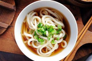 Udon Noodles In The Broth