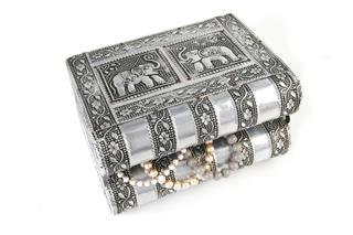 Old Silver Jewelry Box