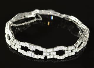 Diamond And Platinum Bracelet